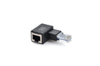 Up Down Left Right Angle Ethernet Adapter 90 Degree and 270 Degree RJ45 8P8C Ethernet Female To 8P8C Male Adapter