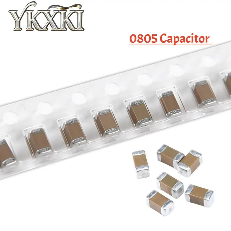100pcs 0805 SMD Chip Multilayer Ceramic Capacitor 0.5pF - 47uF 10pF 22pF 100pF 1nF 10nF 100nF 0.1uF 1uF 2.2uF 4.7uF 10uF 22uF