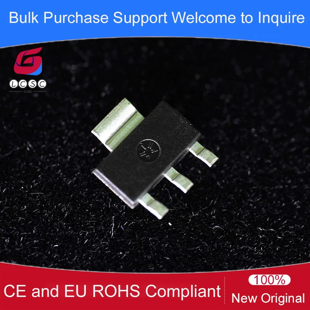 10-50Pcs/Original LD33 LD1117S33TR Linear Voltage Regulator IC Positive Fixed 1 Output 800mA 3.3V SOT-223 LDO Regulators