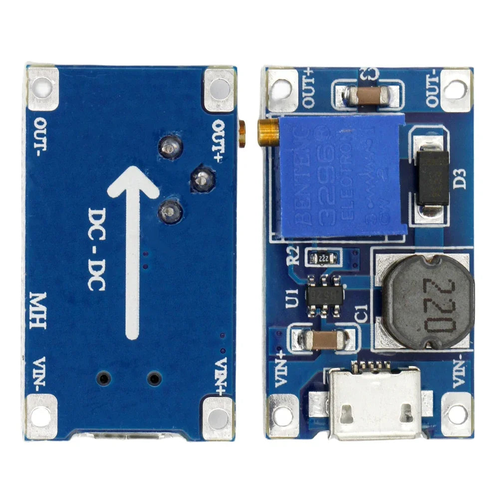 DC-DC Voltage stabilized power supply Adjustable boost buck voltage regulator module MT3608 MP1584EN MINI360 LM2596SADJ MICRO360