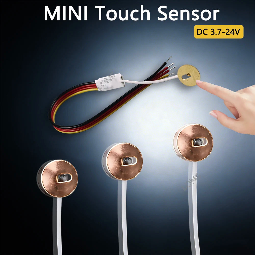 Capacitive Touch Sensor Mini Penetrating Touch Dimmer Switch Hidden LED Control DC 3.7-24V  Water Level Monitor 4MM Penetration