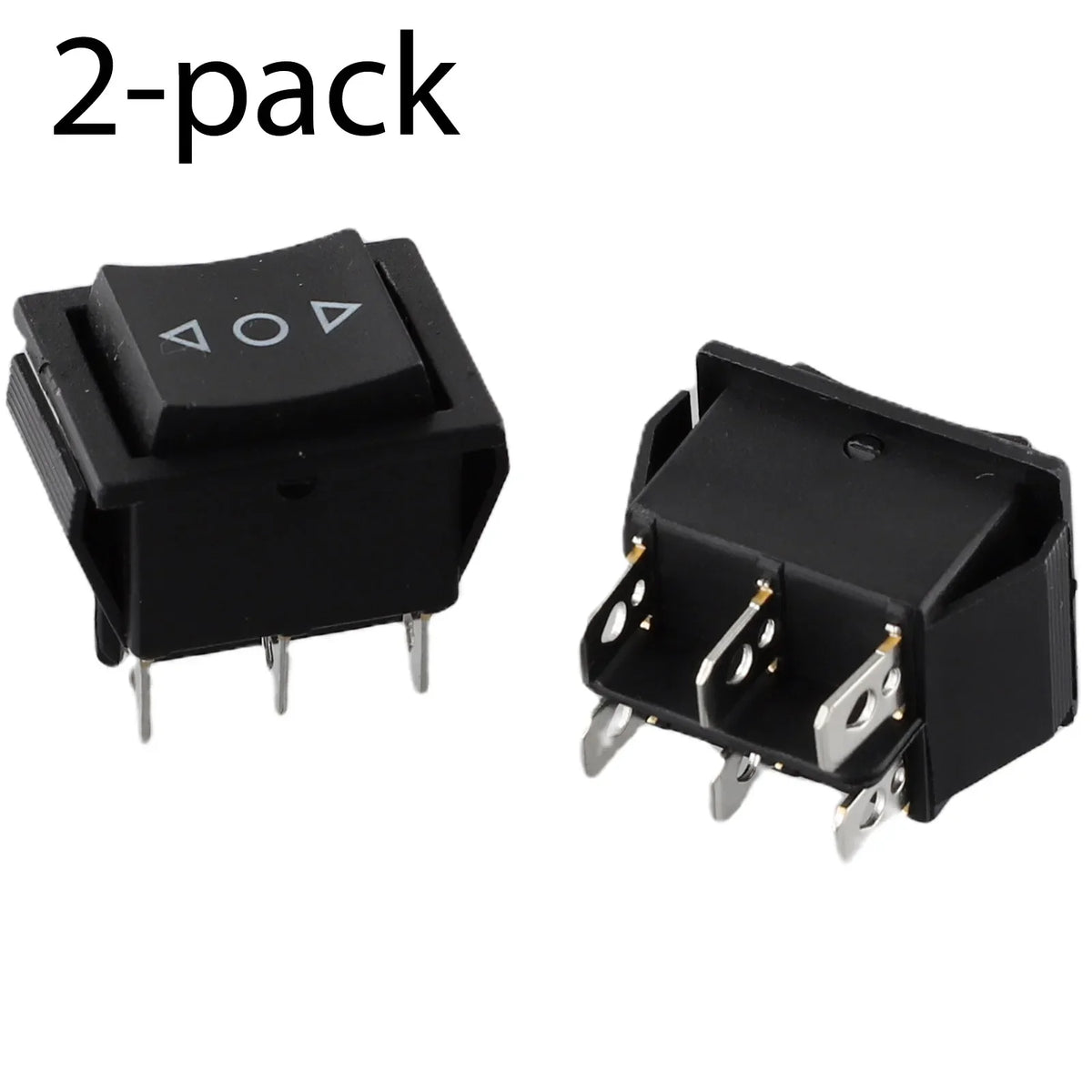 2pcs 6 PIN DPDT Double Pole Double Throw 20 Amp Momentary Rocker Switch 16A 250V AC/ 20A 125V AC Electrical Equipment
