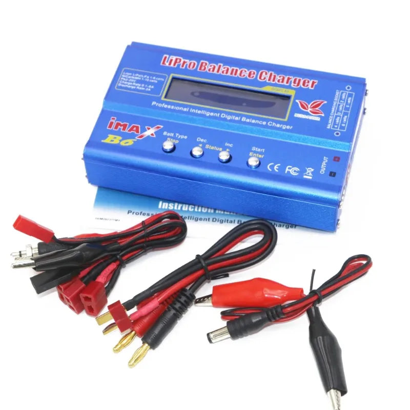 Digital Imax B6 80W Lipo Battery Balance Charger with T /XT60 /Tamiya /Mini Tamiya for 2S 3S 4S 5S 6S RC Lipo Car Boat Toy