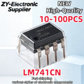 10-100Pcs Brand New LM741CN LM741 DIP-8 Operational Amplifier Best Quality In Stock