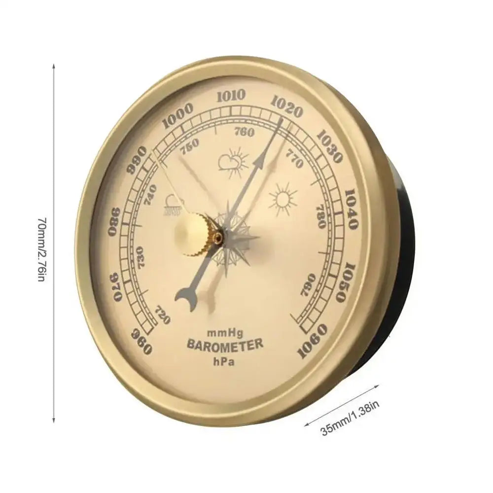 70mm Atmospheric Home Barometer Weather Forecasting Instrument Outdoor Barometer For Women Men Fisherman Hiking Fishing Hunting