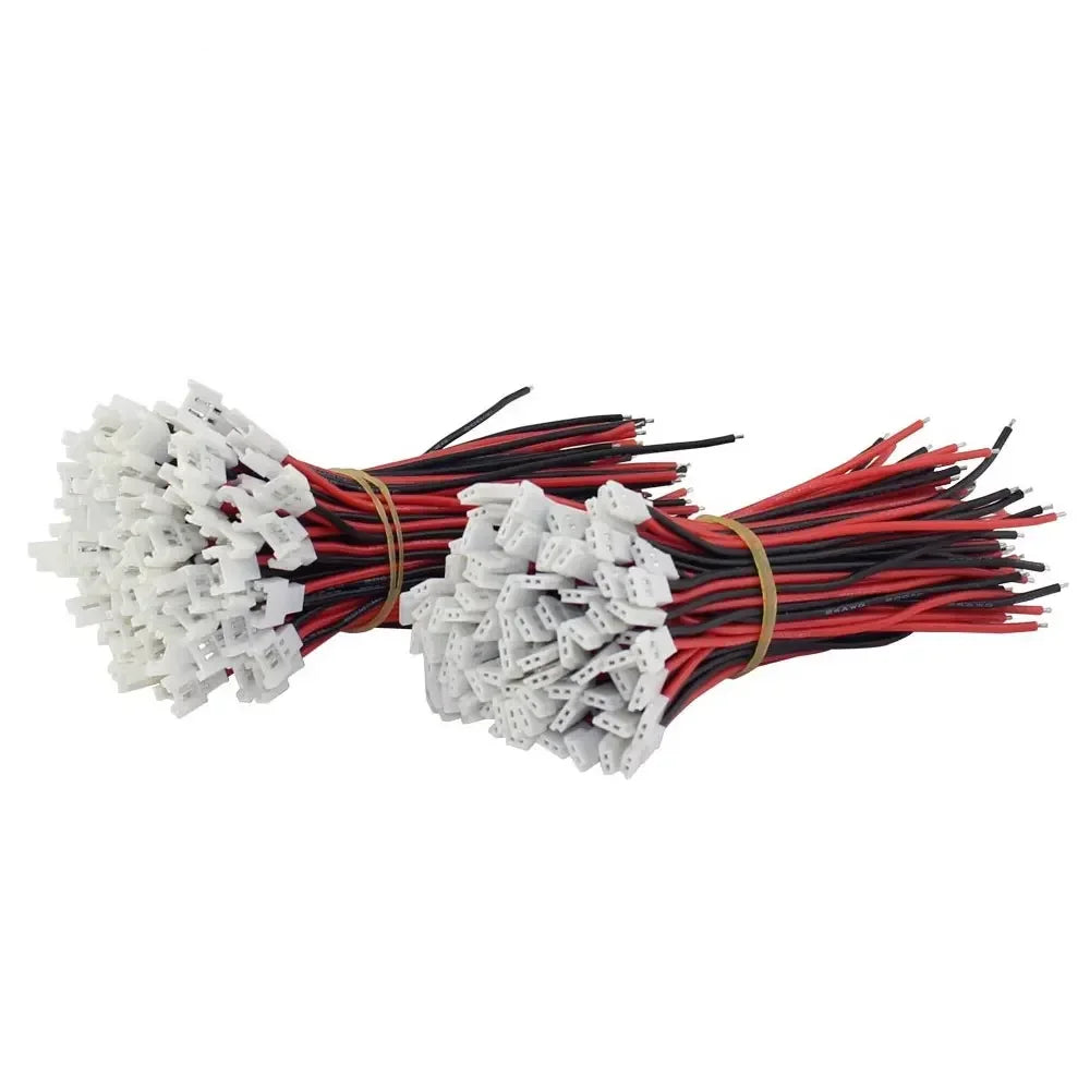 20PCS 51005 1S Lipo Balance Charger Cable 100mm Silicone Male/Female Plug 2.0mm Pitch for RC Models Indoor Drones Accessories