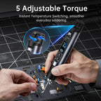 FNIRSI HS-03 Wireless Soldering Iron 10W Rechargeable Portable Soldering Iron 100-450℃ Adjustable Professional Soldering Kit