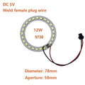 DC5V LED Light Beads Light Source SMD 2835/5730 LED Ring Board Aluminum Lamp Plate Accessorie 10W 12W with SM Female and Driver