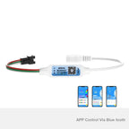 Piexls Music Bluetooth App Controller SP621E Addressable Light Controller DC5-24V 3 PIN for WS2812B WS2811