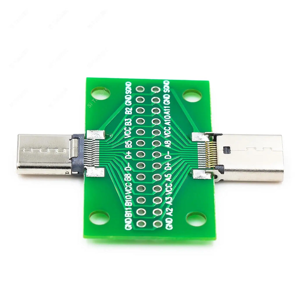 USB 3.1 Connector Type-C Adapter Plate PCB Board Female Male Head Convertor 2*13P to 2.54MM Transfer Test Board USB3.1 Module