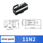 10Pcs SPDT NO+NC Hinge Roller Lever Microswitch Action Switch