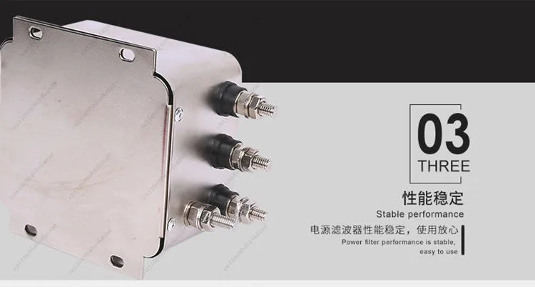 CW12B-60A-S EMI Filter, 380V Three-phase 3/4-wire AC Anti-interference Filter for Servo and Inverter