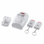 Wireless Garage Security Alarm Dual Remote Control Infrared Motion Sensor Detector for Home Burglar Alert Outdoor Shed