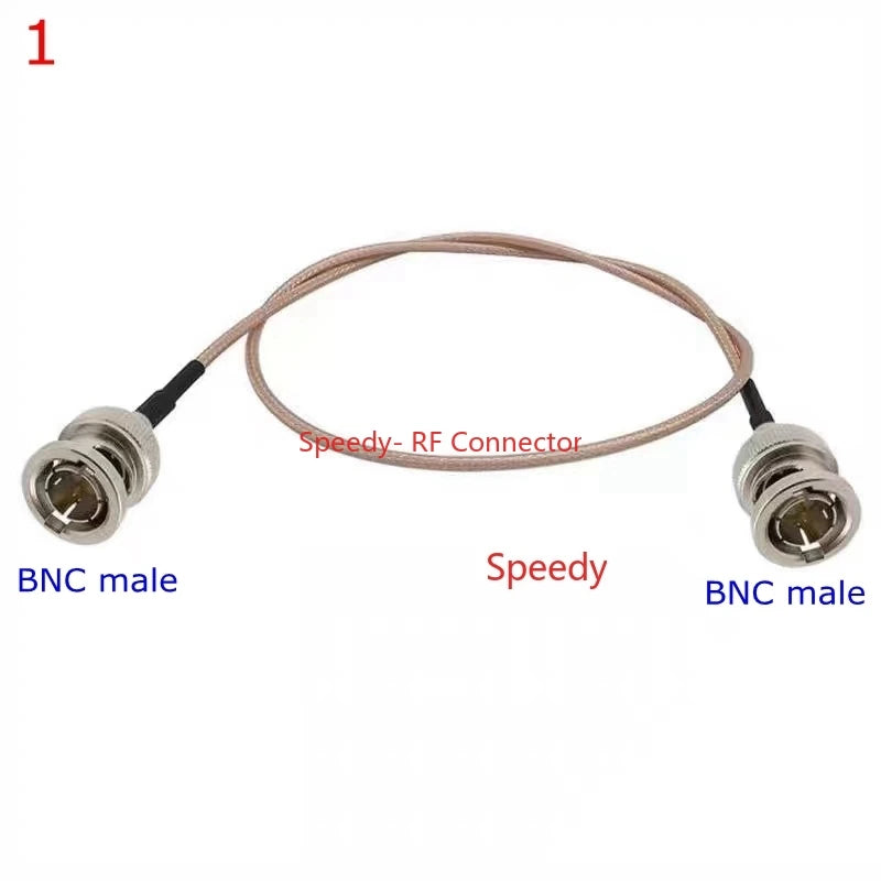 75 Ohm RG179 Pigtail Cable BNC Male Straight Right angle To BNC Male Female for HD-SDI 3G-SDI Vedio CCTV Camera Camcorder  RF