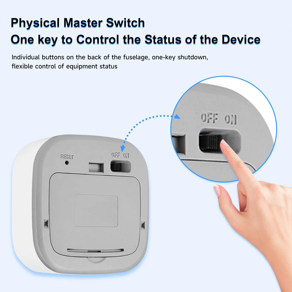Smart Life Zigbee 24G MmWave Radar Motion Sensor Human Presence Detector Battery Powered Breathing Monitor for Home Automation