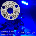 5/10 Pcs LED 3W 5V USB Light Board SMD 5730 Chip Red Green Warm White Yellow Purple Round Changing Light Source With 20 Cm Cable
