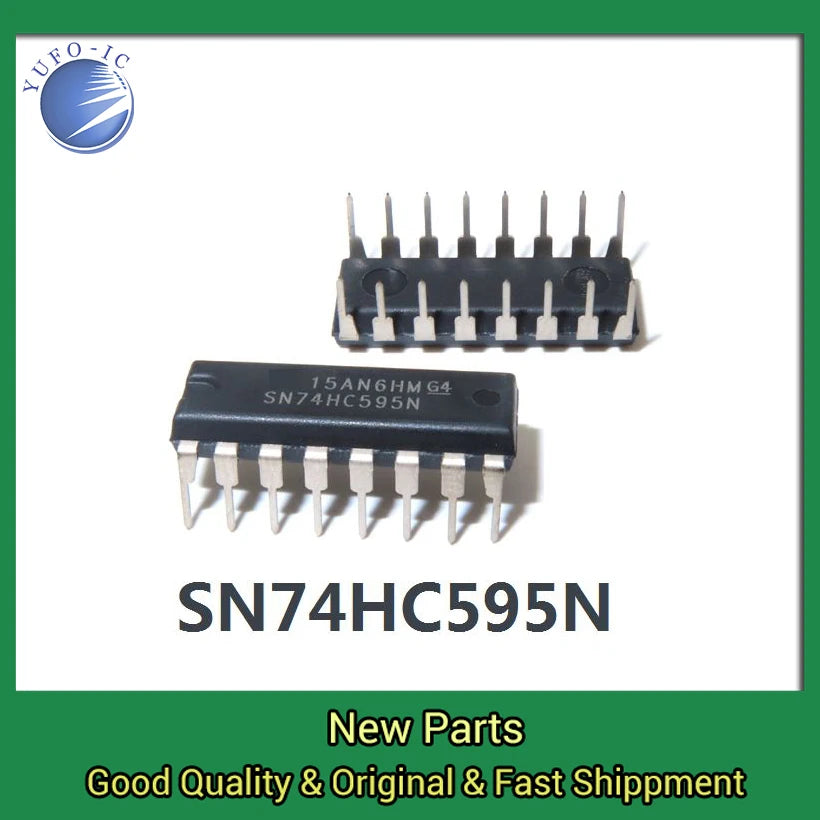Freeship 10PCS high quality 74HC595N 74HC595 DIP-16 Logic chip storage SN74HC595N