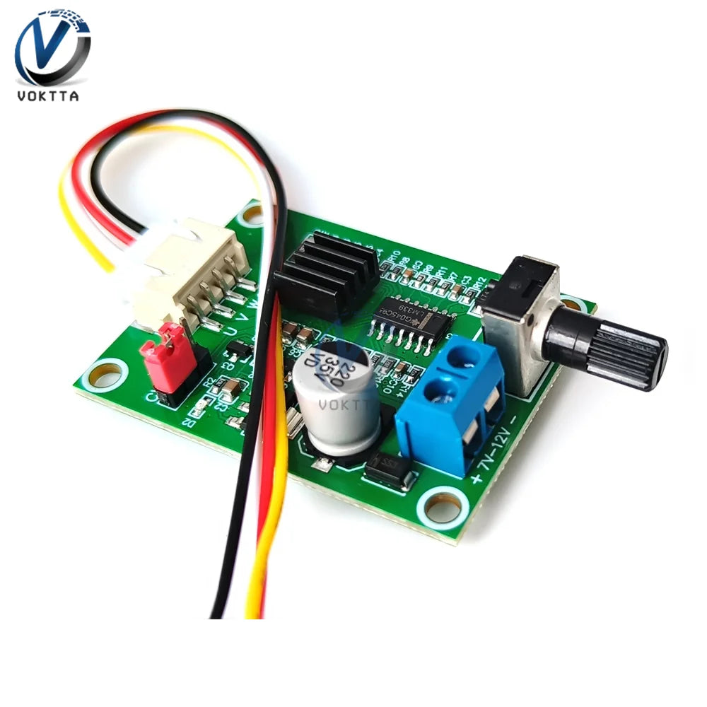 DC7-12V BLDC PWM Hall Motor Speed Controller Module 3/4 Wire Brushless Motor Driver Board Governor Volt Current Protection Board