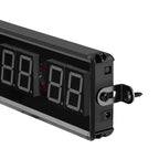 Seesii Timer 1.5" Digital Countdown Clock Stopwatch With Remote LED Interval Timer Clock For Home Gym Fitness Crossfit Equipment