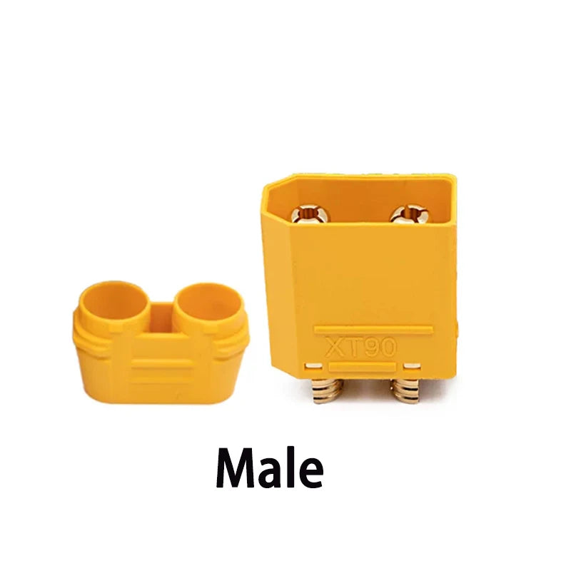 1Pcs XT90 Male Female Plug with Fixed Bracket T-Type Power Connector Electric Scooter Lithium Battery Charging Port Shell