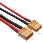 XT60 Connector Plug With Silicone Wire 12/14 AWG Female/Male Cable Dual Extension 10CM/15CM Battery Connectors Model Accessories