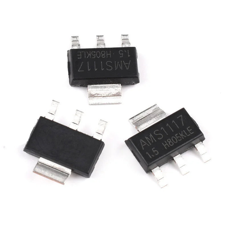 50/100Pcs AMS1117-1.2V 1.5V 1.8V 2.5V 3.3V ADJ SOT-223 SOT-89 AMS1117CD-5.0 TO-252 Adjustable/Fixed Low Dropout Linear Regulator