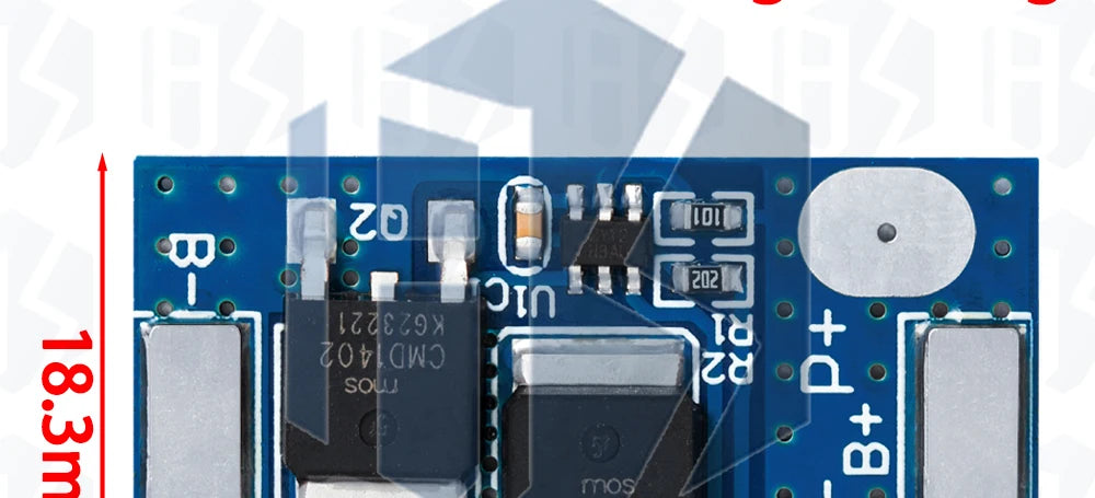 BS Lifepo4 Battery BMS 1S 3.2V 7A Charging Board Short Circuit Protection PCM Self Recovery With Temperature Protection