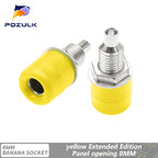 10PCS 4mm Banana Socket Binding Post Nut Banana Plug Jack Electrical Connector Terminal Test Hole DIY Parts Tools