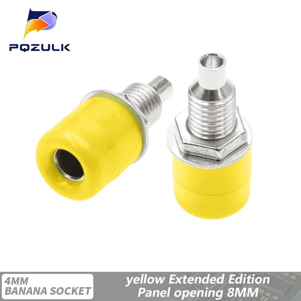 10PCS 4mm Banana Socket Binding Post Nut Banana Plug Jack Electrical Connector Terminal Test Hole DIY Parts Tools