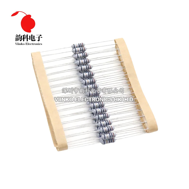 20pcs 1/2W 5% 0.5W Wire Wound Resistor Fuse Winding Resistance 0.1R 0.1 0.15 0.22 0.33 0.5 1 2.2 4.7 6.8 10 22 47 68 100 220 ohm