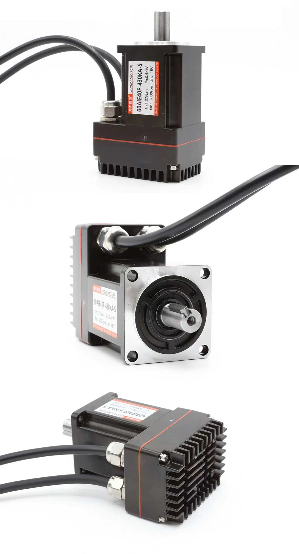 48V DC Servo Motor All-in-one Built In Drive 200-1000W Low Voltage 60/80mm Motor 17Bit Absolute Encoder 3000RPM With RS485