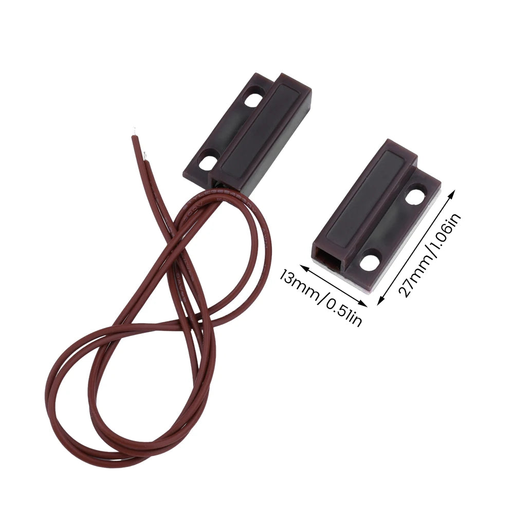 1-10PCS MC-38 Wired Door Window Sensor Magnetic Switch Home Alarm System Detector Reed Switch