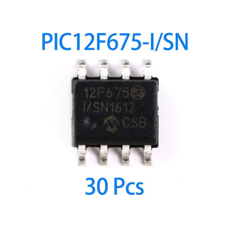 1~100Pcs PIC12F675-I/SN Sop8 Package 8 Bit Flash Memory Pic Microcontroller Integrated Circuit Chip For Electronic Diy Circuit