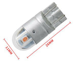 1Pcs T10 2SMD 3030 W5W 194 168 LED Reading License Plate Light Side Lamp DRL Amber Universal Car Lighting