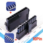 10Sets Micro-Fit 3.0 MM Receptacle Housing + Plug Shell Panel Mount Ear + Male Female Crimp Terminal 2 3 4 5 6 7 8 9 10 Circuits