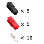 10Pcs SB30 Powerpole  Plug DC Connector High Current 30A 600V Flame Retardant Interlocking Terminals Quick Disconnect