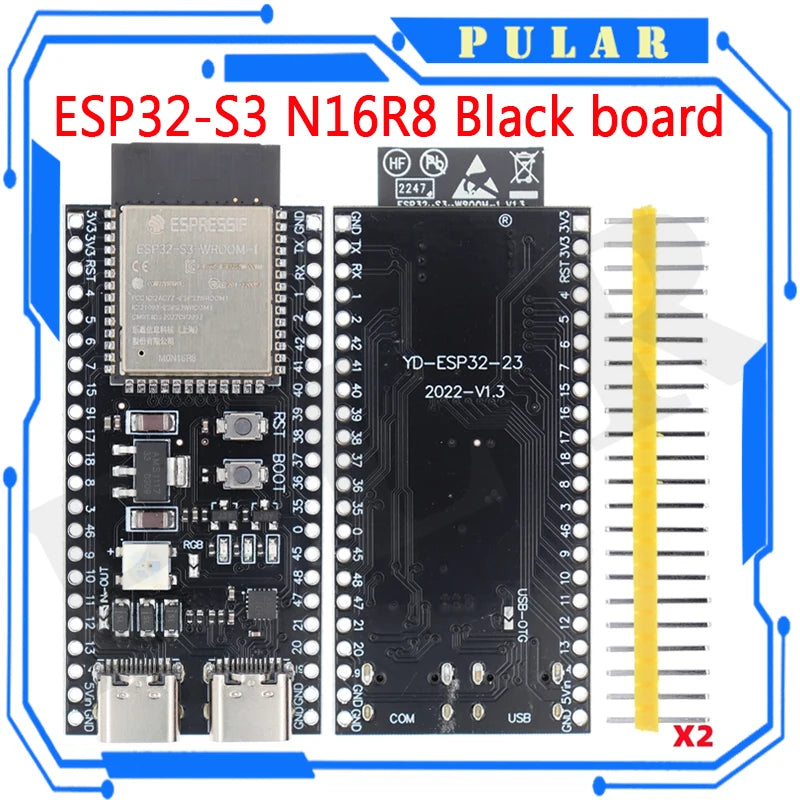 ESP32 ESP32-C3 AI-C3 ESP32-C3-DevKitM-1 N16R8 ESP32-S3-DevKit C ESP32-C3-MINI-1 AI-S3 ESP32-S3 Dual Type-C USB development board