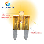 10PCS Small With Light With Fusing Indication Automobile Plug-in Fuse Small Sharp Foot Fuse For Automobile 5A ~ 40A