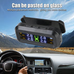 Temperature Warning Fuel Save Tire Pressure Monitoring System Solar TPMS With 4 External Sensors Car Tyre Pressure Monitor