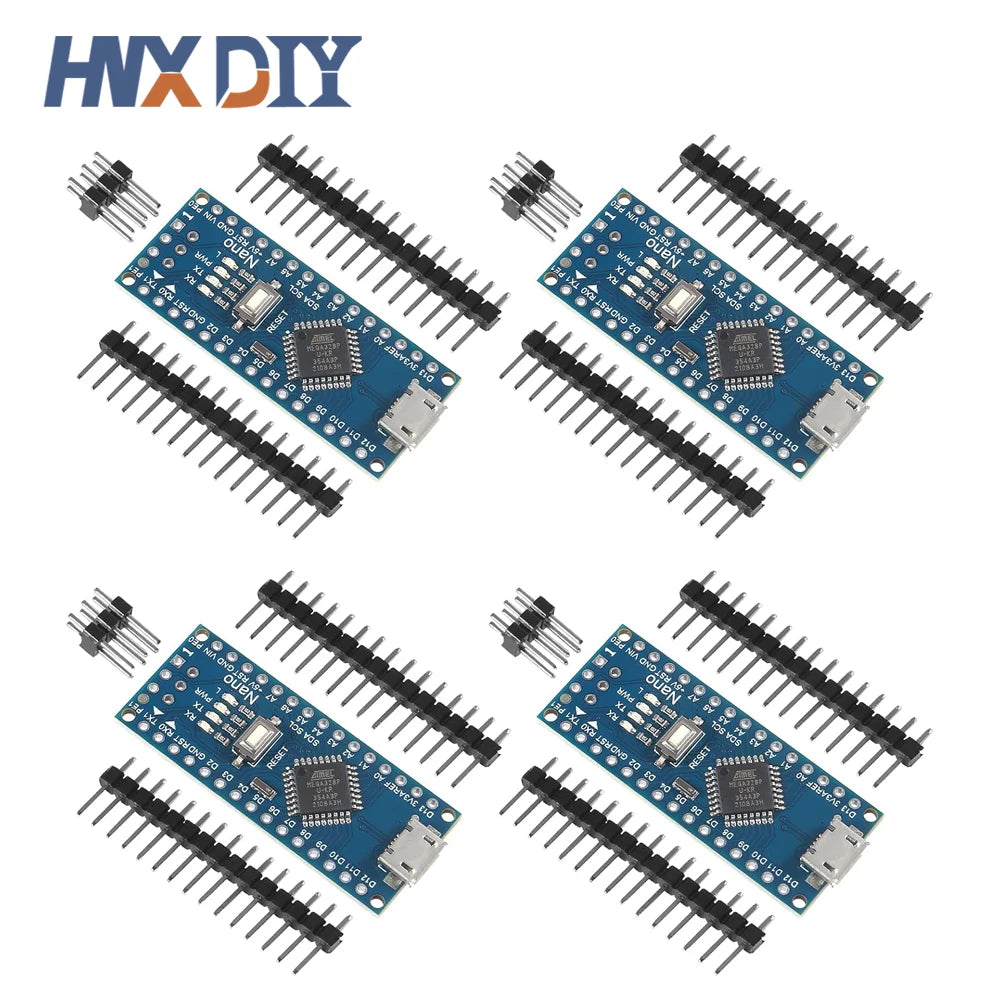 4PCS Mini / Type-C / Micro USB Nano 3.0 Atmega328P Controller Compatible Board for arduino CH340 USB driver 16Mhz ATMEGA328P