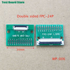 1pcs  Test Board FPC 6 8 10 12 20 30 24 Pin PCB Double Sided FFC FPC Flex Cable Adapter Pitch 0.5mm 1.0mm to 2.54mm Connector
