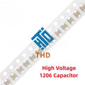 100pcs 1206 1KV 2KV 10pF 22pF 47pF 100pF 470pF 1nF 2.2nF 3.3nF 4.7nF 10nF 1000V 2000V High Voltage SMD Chip Ceramic Capacitor