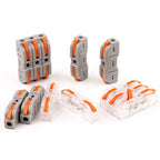 Lever Wiring Connector Fast Compact Splicing Electrical Connector Butt Terminal 1 to 1 Inline Wire Connector Connect 28-12 AWG