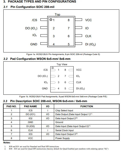 (2pcs) W25Q128JVSIQ 25Q128JVSQ SOIC-8 128Mbit NOR FLASH SOP8 Available Peter-ic