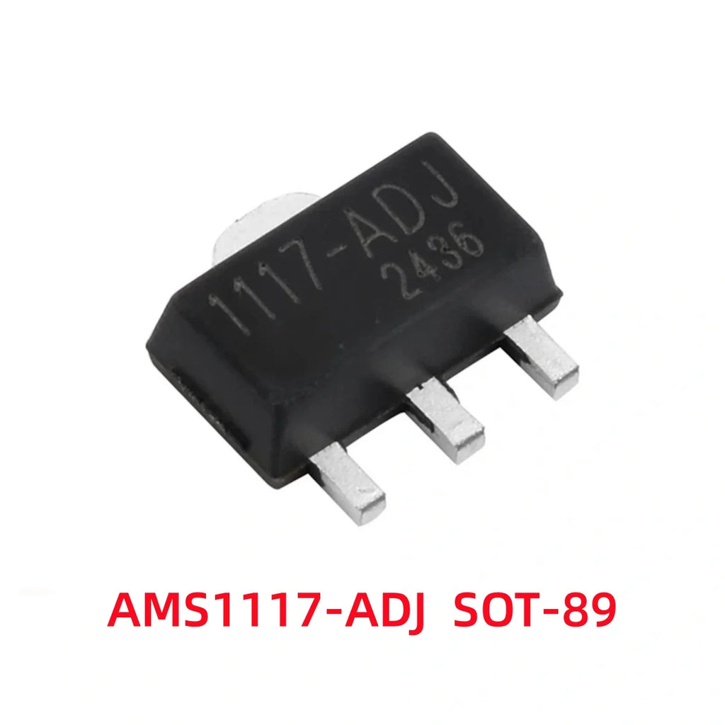 50/100Pcs AMS1117-1.2V 1.5V 1.8V 2.5V 3.3V ADJ SOT-223 SOT-89 AMS1117CD-5.0 TO-252 Adjustable/Fixed Low Dropout Linear Regulator