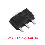 50/100Pcs AMS1117-1.2V 1.5V 1.8V 2.5V 3.3V ADJ SOT-223 SOT-89 AMS1117CD-5.0 TO-252 Adjustable/Fixed Low Dropout Linear Regulator