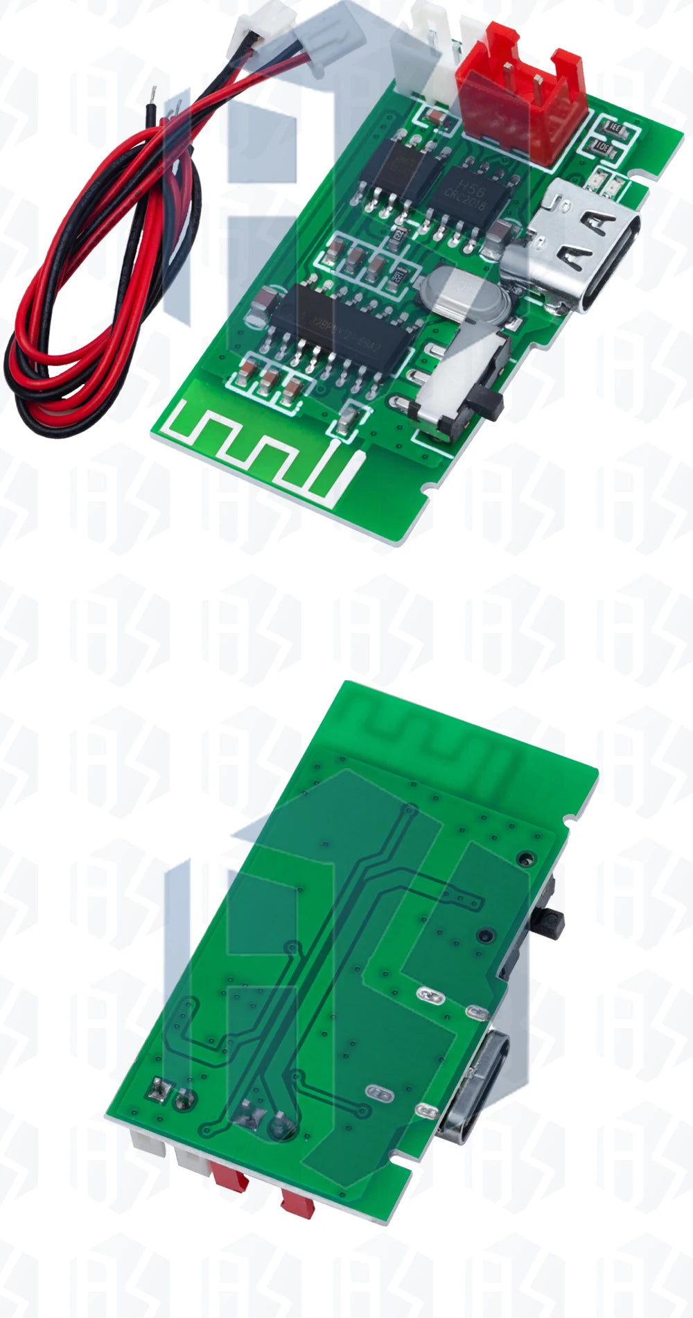 4 OHMS  3W Mono Bluetooth Power Amplifier PCBA Battery Charging Function 3.7V Lithium Battery Bluetooth Module
