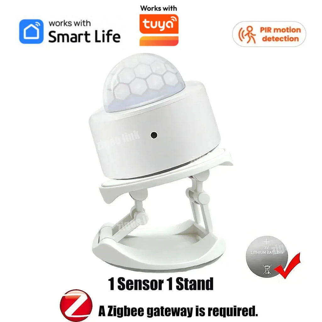 PIR Motion Sensor ZigBee Human Body Infrared Induction Detector Linkage Auto Home Security Alarm for Tuya APP Movement Monitor