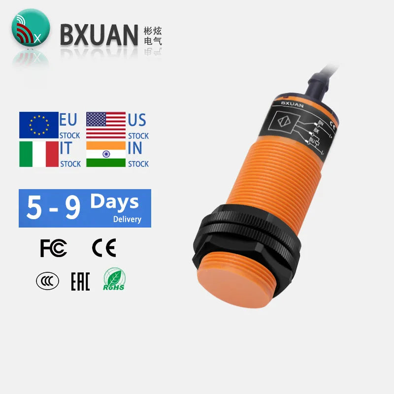 Feed Sensor M30 12-24VDC/20-250VAC Capacitive Proximity Sensor DC 3-WIRE AC 2-WIRE Switch Sensor