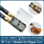 Flipper Zero RF Development Board, PINGEQUA RF Lab App-Ready, NRF24 + CC1101 Module 2.4GHz & 433MHz Auto Switch